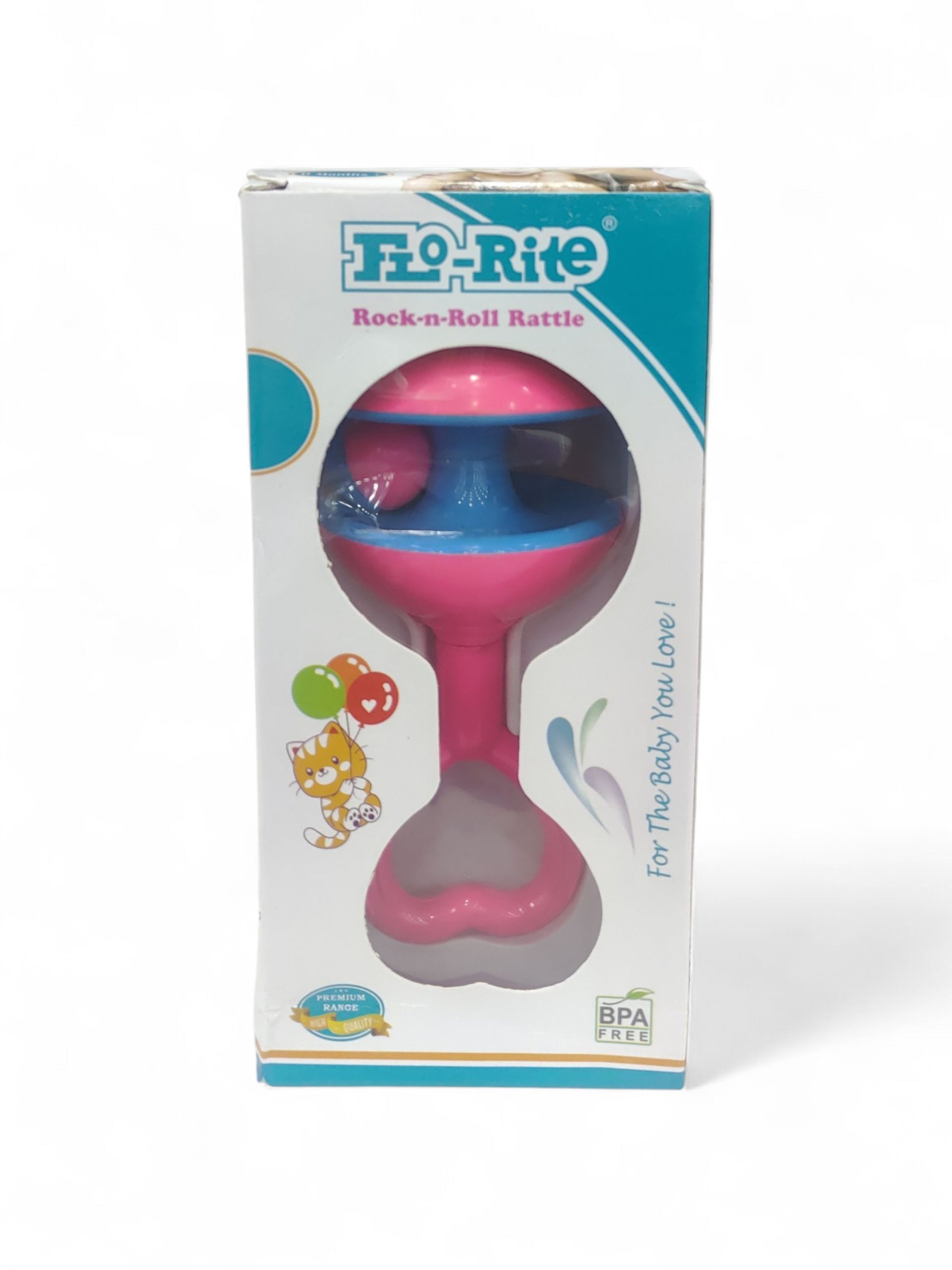 FLO RITE ROCK-N-ROLL RATTLE PINK FLO RITE ROCK-N-ROLL RATTLE PINK